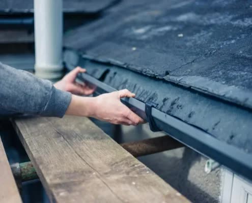 Wind mitigation inspection of roof-to-wall connections in Florida